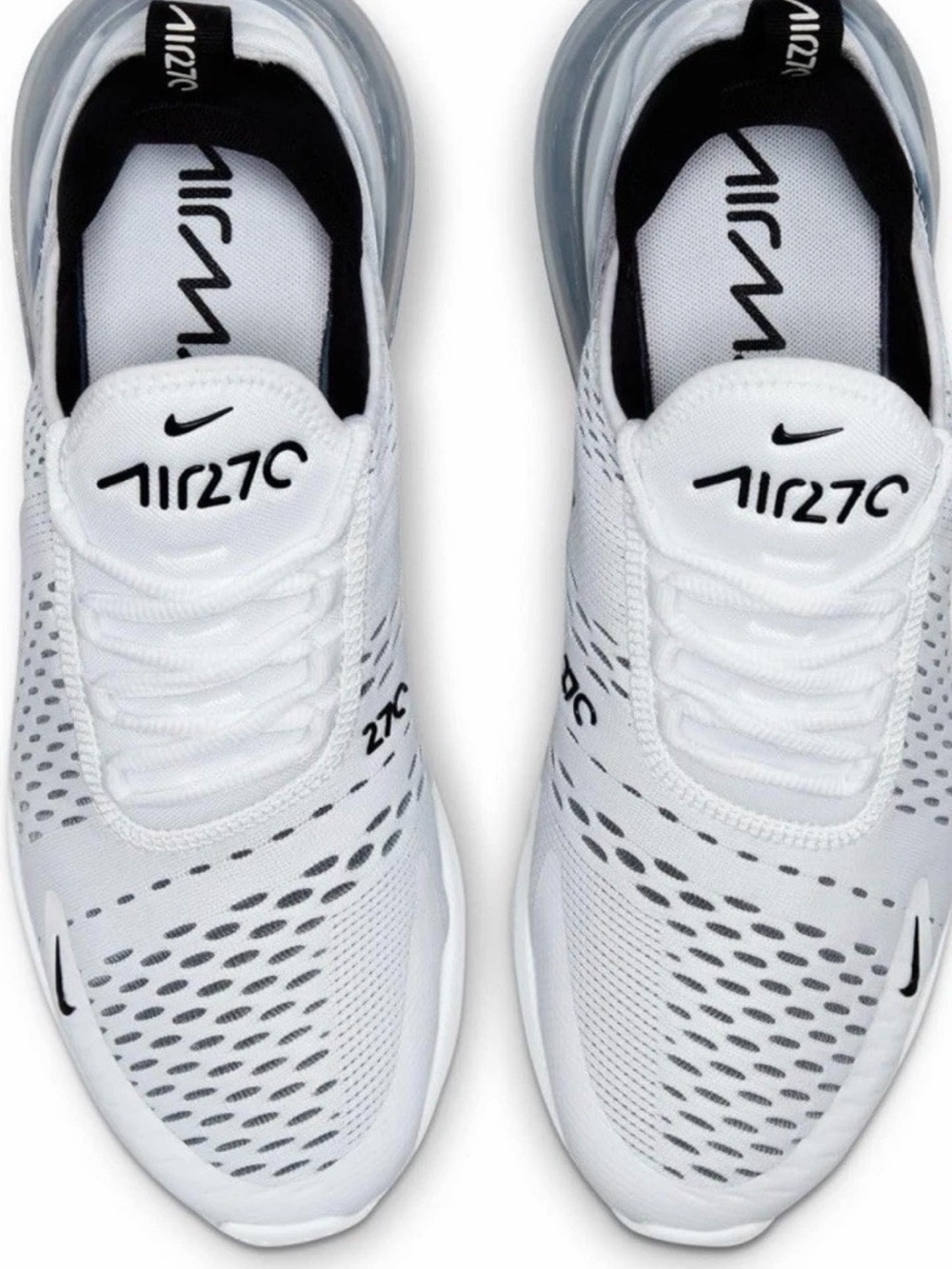 Nike Air Max 270 White Black - Women's Size 8 - AH6789-100 BRAND NEW in box - Picture 5 of 12